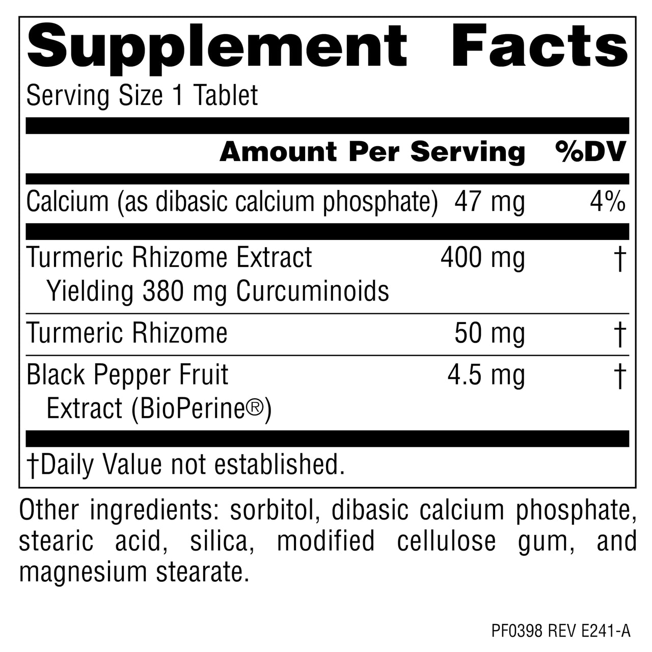 Planetary Herbals Full Spectrum Turmeric Extract Tablets, 450 mg, 60 Count