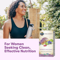 Thumbnail for Garden of Life Organics Multivitamin for Women - Women's Once Daily Multi - Whole Food Multi with Iron, Biotin, Vegan Organic Womens Multivitamin for Health, Energy Hair Skin and Nails, 60 Tablets