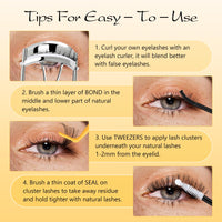 Thumbnail for QUEWEL Lash Clusters Kit, 320 Pcs 30D+40D Lash Cluster Eyelash Extensions 9-16mm Lash Clusters Wispy Kit with Eyelash Clusters Bond and Seal Glue Remover Tweezers (30D+40D Kit)