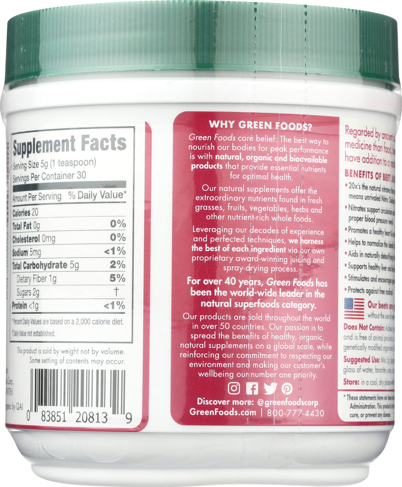 Green Foods Beet Essence, 5.3 Ounce