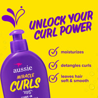 Thumbnail for Aussie Miracle Curls with Coconut Oil, Paraben Free Detangling Milk Treatment, 6.7 fl oz