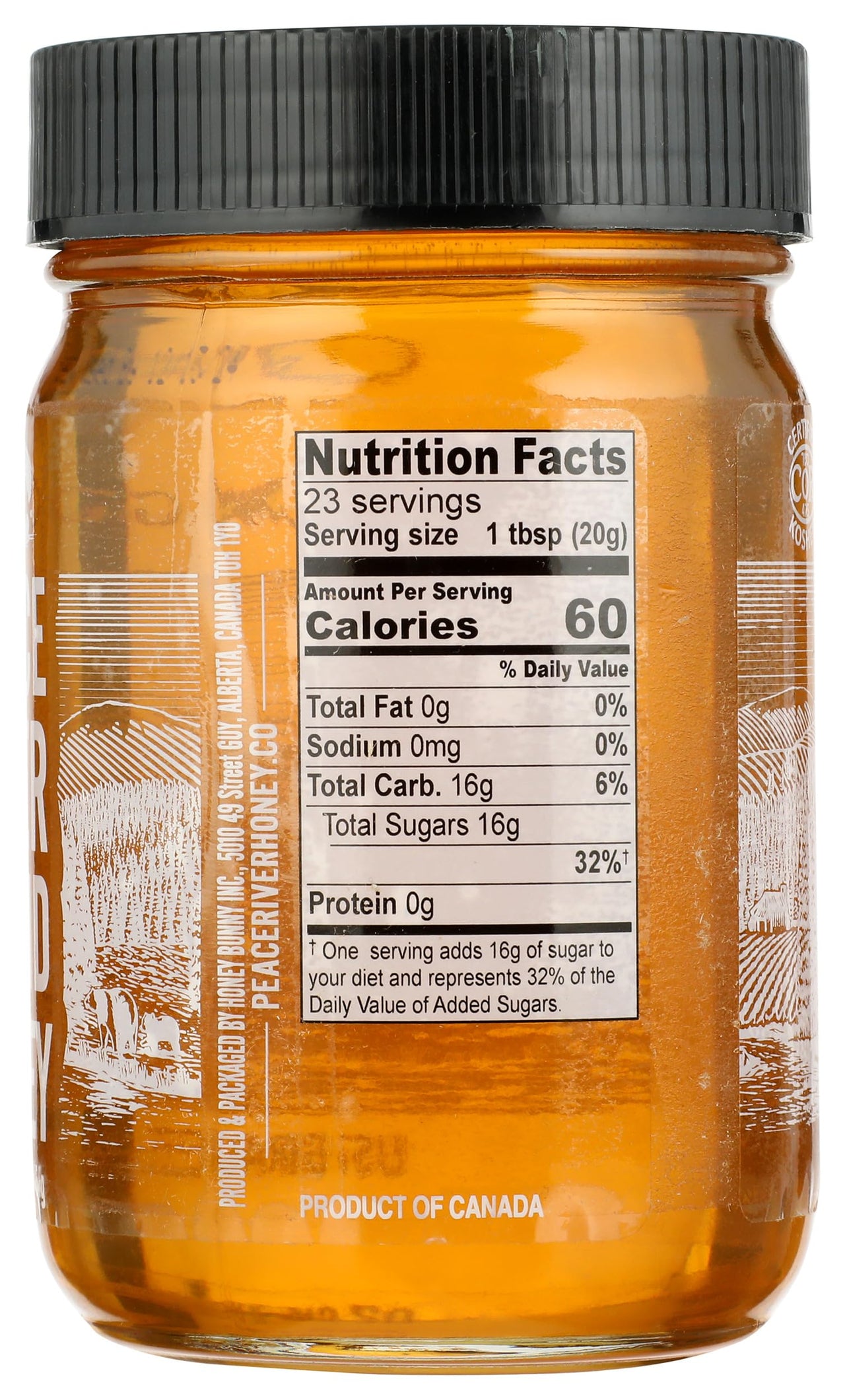 Peace River Liquid Honey, Kosher, Gluten Free, 16 Ounce (Pack of 6)