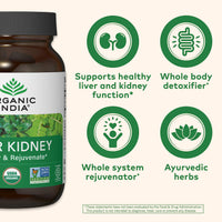 Thumbnail for ORGANIC INDIA Liver Kidney Herbal Supplement - Detoxify & Rejuvenate, Supports Healthy Liver & Kidney Function, Vegan, Gluten-Free, Kosher, USDA Certified Organic, Non-GMO - 90 Capsules