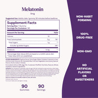 Thumbnail for Natrol Melatonin Gummies, Sleep Support, 90 Strawberry-Flavored Adult Melatonin Gummies, 5 mg Sleep Aids for Adults