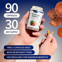 Thumbnail for Snap Supplements Prostate Health Supplement with Nettle Root & Saw Palmetto for Men, DHT Blocker - Helps Support Male Urinary Tract and Prostate for Mens Health, 90 Vegetarian Capsules (30-Day Supply)