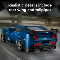 Thumbnail for LEGO Speed Champions Ford Mustang Dark Horse Sports Car Toy, Buildable Ford Mustang Toy for Kids, Blue Car Model Set, Gift Idea for Boys and Girls Aged 9 Years Old and Up, 76920