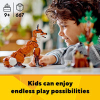 Thumbnail for LEGO Creator 3 in 1 Forest Animals Red Fox Toys - Building Toys for Kids, Boys & Girls, Ages 9+ - W/ 3 Building Options into Fox, Owl, or Squirrel - Gift for Birthdays - 31154