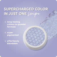 Thumbnail for ColourPop Super Shock Shadow - High-Pigment, Crème-Powder Eye Makeup - Single Glitter Eyeshadow with Zero Fallout and Unique Bouncy Texture - Metallic Baby Blue Eyeshadow - Moon Daisy (0.07 oz)