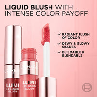 Thumbnail for L'Oreal Paris True Match Lumi Le Liquid Blush, Intense Lightweight Blush Formula With Liquid Pigments, Dewy Bright Pink, 0.33 Fl Oz