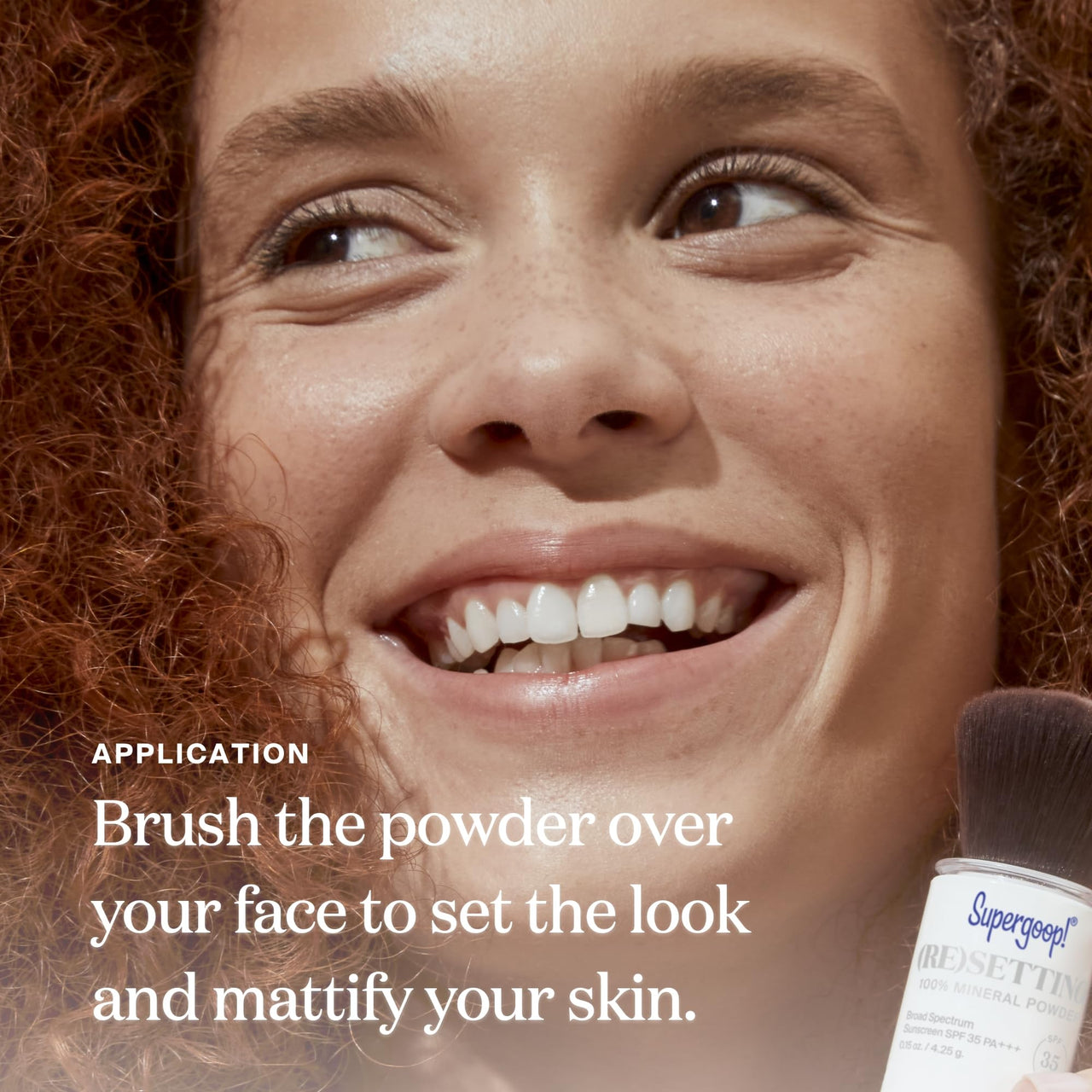 Supergoop! (Re) setting Face Powder SPF 35, Translucent - Broad Spectrum Mineral Sunscreen - 0.15 oz - Shine Control, Matte Finishing, On-the-Go Sun Protection