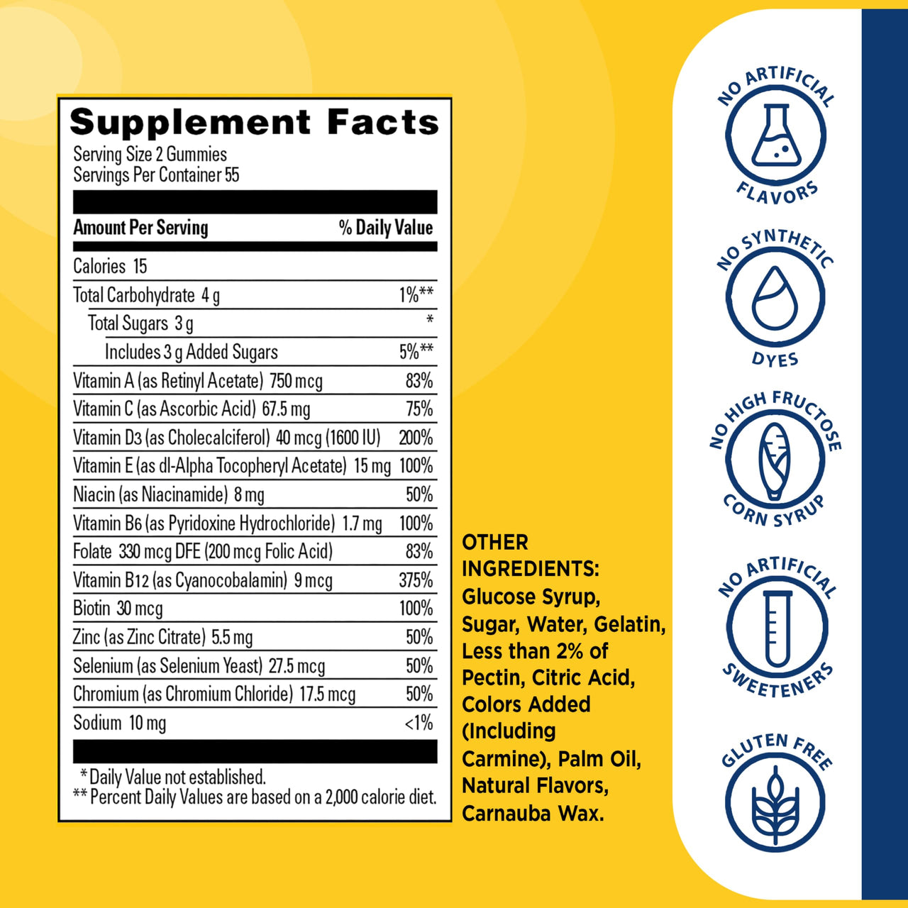 Nature Made Multi for Him, Mens Multivitamins Gummies, Energy Metabolism Support, Multivitamin for Men, 70 Gummy Vitamins and Minerals, 35 Day Supply