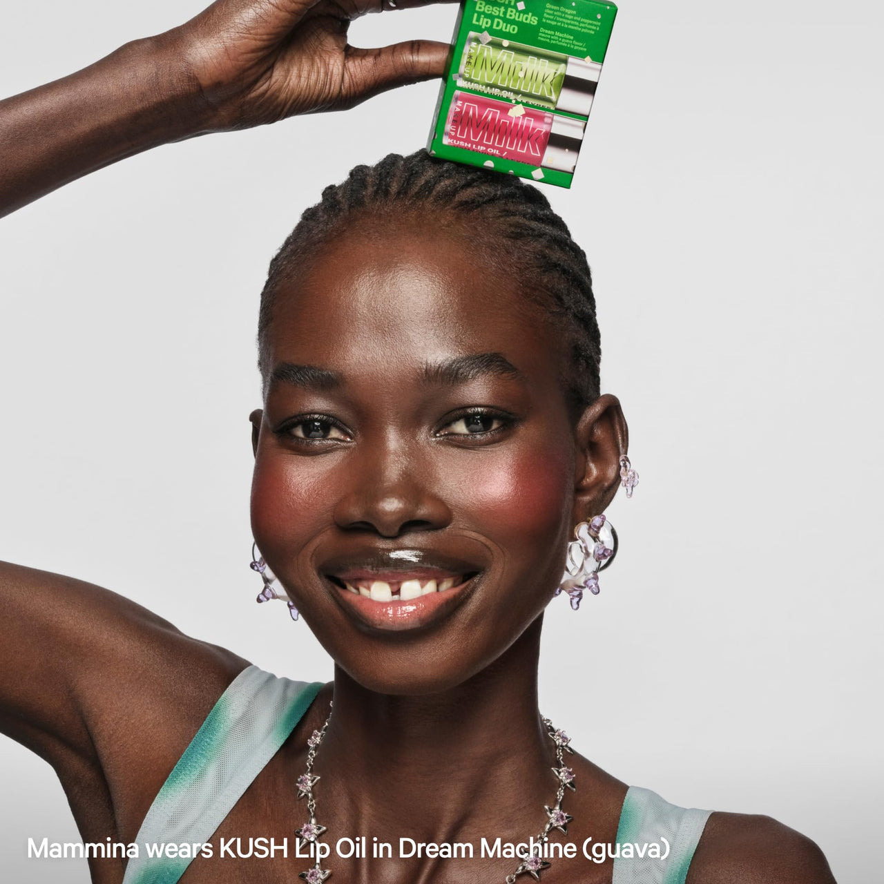 Milk Makeup KUSH Best Buds Lip Duo - Hydrating Lip Oil Set - Includes 2 Tints: Green Dragon + Dream Machine - Lightweight, Non Greasy, Non Sticky - Vegan, Cruelty Free