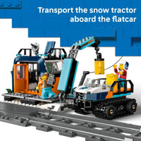 Thumbnail for LEGO City Explorers' Arctic Polar Express Train Set - Building & Learning Toys for Kids - Remote Controlled Train for Boys & Girls, Ages 7+ - with 6 Explorer Minifigures - Birthday Gift Idea - 60470