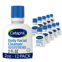 Thumbnail for Cetaphil Face Wash, Travel Size Toiletries, Daily Facial Cleanser for Sensitive, Combination to Oily Skin, 2 oz 12 Pack, Gentle Foaming, Soap Free, Hypoallergenic