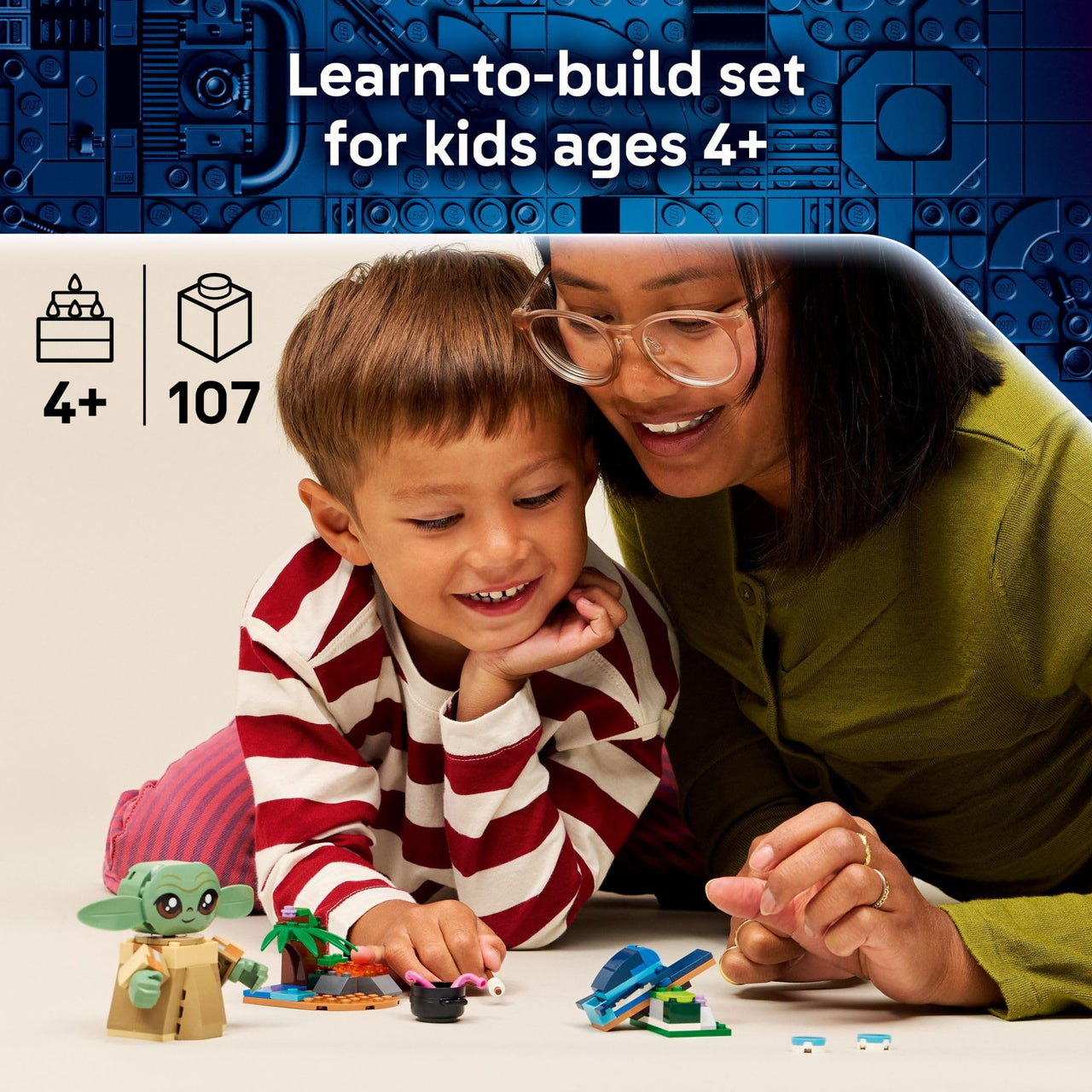 LEGO Star Wars Grogu’s Homestead Building Toy for Boys & Girls - The Mandalorian Pretend Play Set W/Sorgan Frog & Poseable Grogu Figures for Preschool Kids, Ages 4+ - Gift Idea for Birthdays - 75443