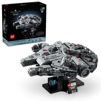 Thumbnail for LEGO Star Wars Millennium Falcon 25th Anniversary Collectible - DIY Building Set for Adults, Men & Women, Ages 18+ - A New Hope Model with Display Stand - Star Wars Gift - 75375