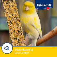 Thumbnail for Vitakraft Crunch Sticks Parakeet Treats Egg and Honey Flavor 2 Pack - Long Lasting Seed Stick with Natural Wood Center Clip Holder and Nutritious Ingredients for Happy Engaged Birds