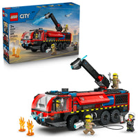 Thumbnail for LEGO City Airport Fire Truck Kids Building Toy - Pretend Play Emergency Vehicle for Boys & Girls, Ages 7+ - Fire Engine Toy W/ 4 Firefighter Minifigures - Gift Idea for Birthdays - 60499