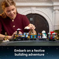 Thumbnail for LEGO Icons Holiday Express Train Building Set for Adults, Ages 18+ - Seasonal Home Decor for Bedroom or Book Shelf - Christmas Train W/Track & 4 Minifigures - Gift Idea for Holidays - 10361