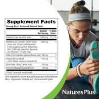 Thumbnail for NaturesPlus Super C Complex, Sustained Release - 180 Tablets - 1000mg Vitamin C + 500mg Bioflavonoids - Vegetarian, Gluten Free - 180 Servings