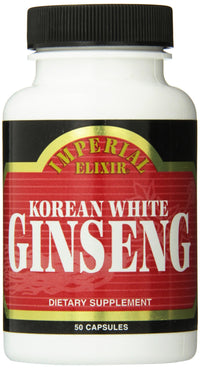 Thumbnail for Imperial Elixir Korean White Ginseng, 500 Mg, 50 Count