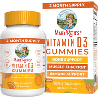 Thumbnail for MaryRuth Organics Vitamin D3 Gummies | 2 Month Supply | Adults & Kids Vitamin D Gummy | Immune Support Supplement | VIT D3 1000IU for Bone Health&Muscle Function | Vegan | Non-GMO | Gluten Free | 60