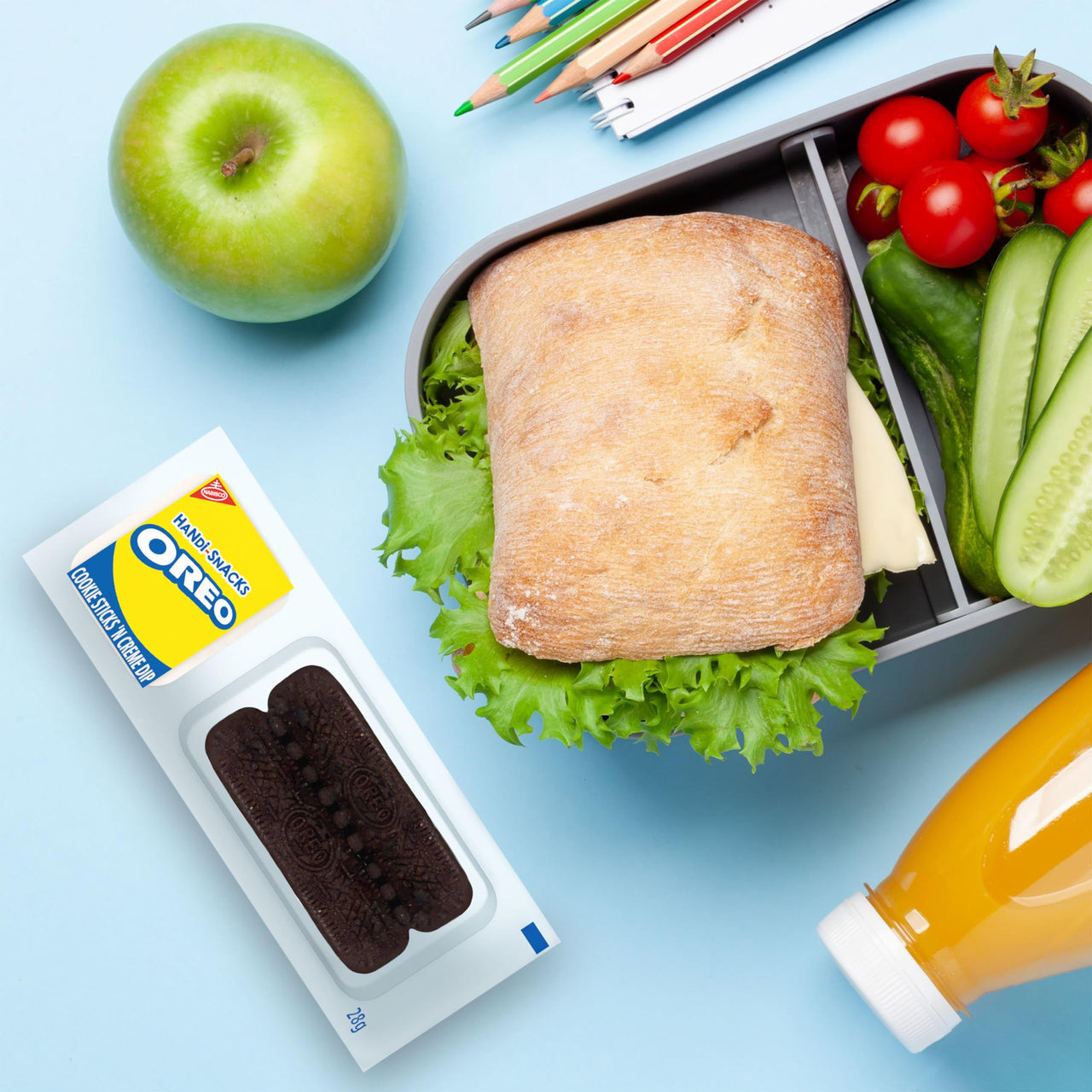 Handi-Snacks OREO Cookie Sticks 'N Creme Dip Snack Packs, 20 Snack Packs