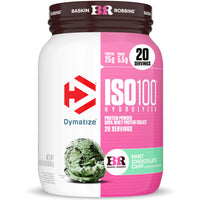 Thumbnail for Dymatize ISO100 Protein Powder, 100% Whey Isolate, Mint Chocolate Chip