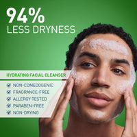 Thumbnail for CeraVe Hydrating Facial Cleanser, Moisturizing Face Wash For Dry Skin, Hyaluronic Acid + Ceramides + Glycerin, Hydrating Cleanser For Normal To Dry Skin, National Eczema Association Certified