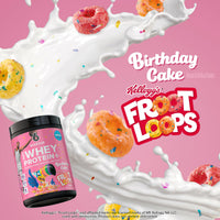 Thumbnail for Six Star Whey Protein Powder Plus | Muscle Building & Recovery Plus Immune Support | Muscle Builder for Men & Women | Kellogg’s Froot Loops Birthday Cake Flavor | 1.5lb