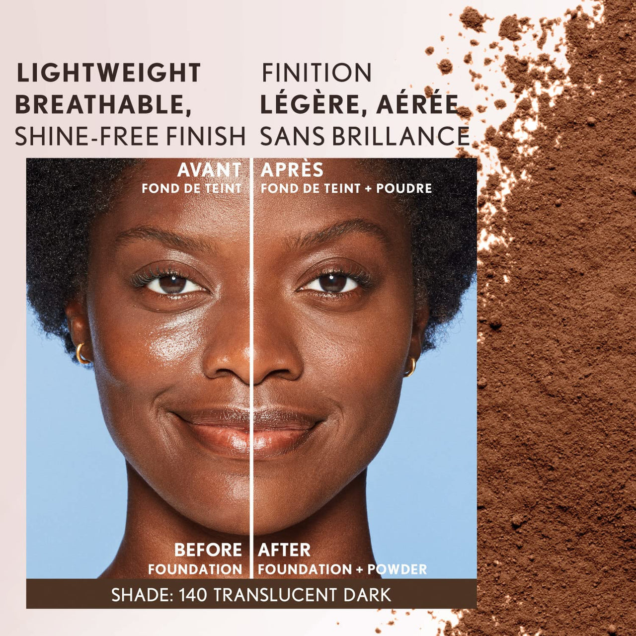 Clean Invisible Loose Powder Translucent Dark