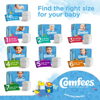Thumbnail for Comfees Premium Baby Diapers with Total Fit System for Boys & Girls, Size 7, 80Count