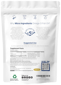 Thumbnail for Micro Ingredients Triple Strength Omega 3 Fish Oil Supplements 4200mg Per Serving, 240 Softgels – Lemon Flavored – Burpless | EPA 1200mg + DHA 900mg | Deep Sea Fish