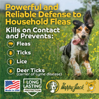 Thumbnail for Happy Jack Flea and Tick Powder for Dogs & Puppies, Flea Powder for Flea Treatment & Control, Kills Pests, Ticks & Lice, Odorless & Non-Staining, Dust on Sleeping Quarters & Dogs (5 oz)
