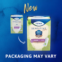 Thumbnail for TENA Sensitive Care Maximum Absorbency Incontinence Pads for Women, Bladder Control Pad, Long Length, 39 Count (Packaging May Vary)
