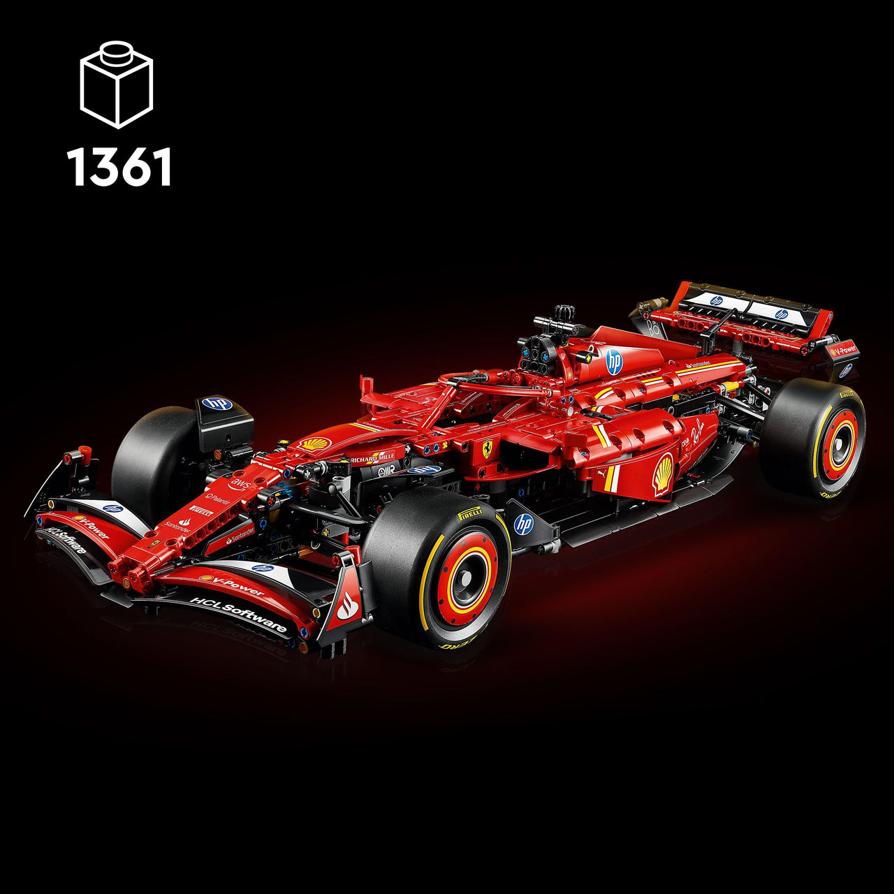 LEGO Technic, Ferrari SF-24 F1 Car Toy Toy Birthday Present Block Male Female Vehicle Car Mini Car 42207