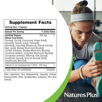 Thumbnail for NaturesPlus Source of Life Garden Vitamin K2 - 60 Capsules - Supports Healthy Bones - USDA Certified Organic, Non-GMO, Vegan, Gluten Free - 60 Servings