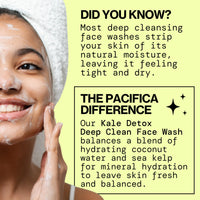 Thumbnail for Pacifica Kale Detox Face Wash for Oily & Acne-Prone Skin, Deep Cleansing Facial Cleanser & Makeup Remover with Super Greens Kale, Seaweed & Clay, 5 fl oz –Clean Beauty, Vegan & Cruelty-Free