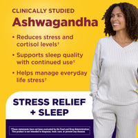 Thumbnail for Nature Made Magnesium + Ashwagandha Capsules, Stress Relief and Sleep Support, Magnesium 300 mg and Ashwagandha Supplements, 60 Capsules, 30 Day Supply
