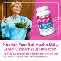 Thumbnail for Florajen3 Digestion High Potency Refrigerated Probiotics | Restores Balance in Digestive System | for Antibiotic Side Effects | 60 Capsules