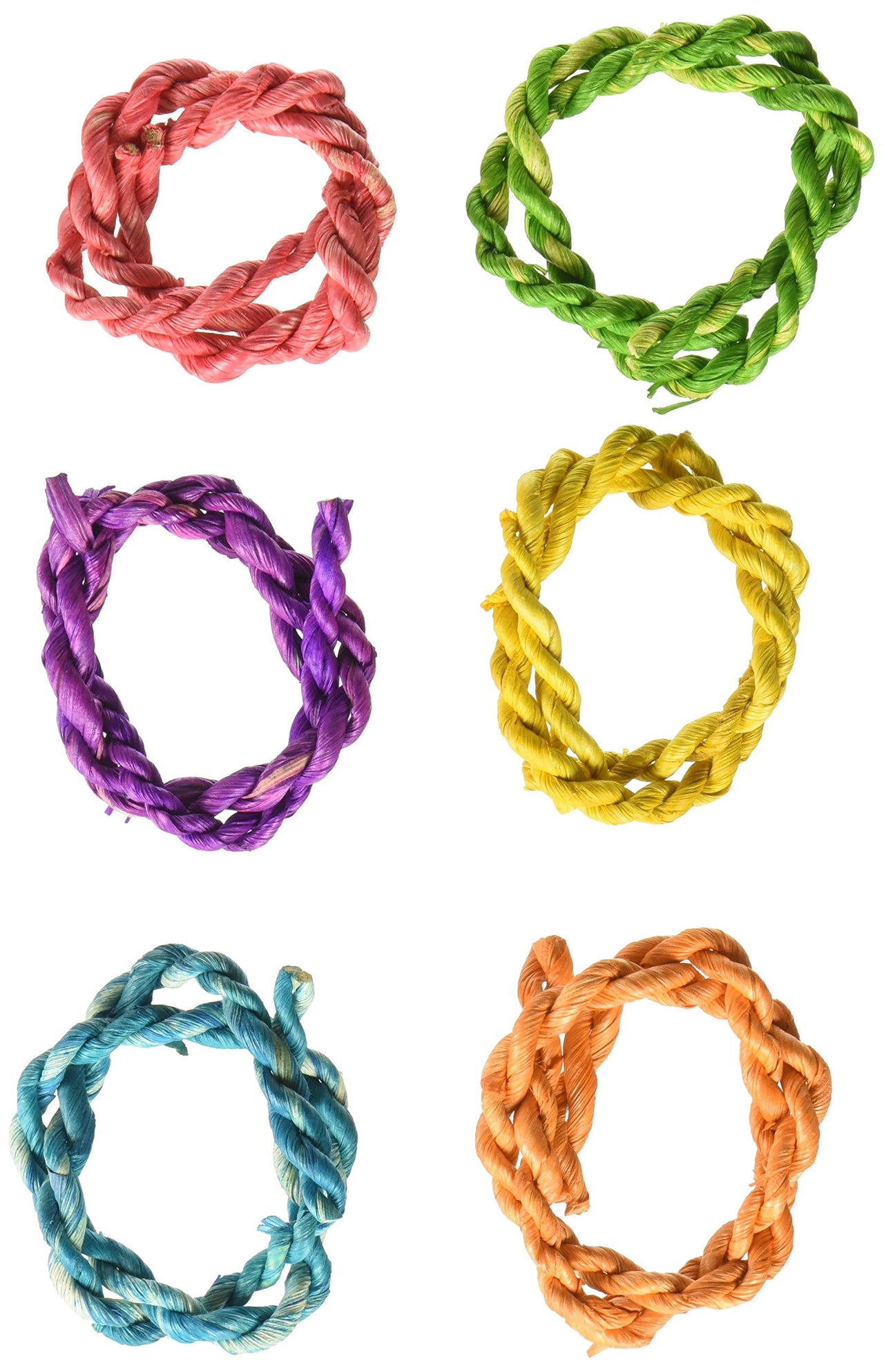 Ware Carnival Crops Chew Rings Small Animal Toys, Pack of 6 Toys, Large