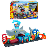 Thumbnail for Hot Wheels City Ultra Shark Car Wash & Color Reveal Toy Vehicle