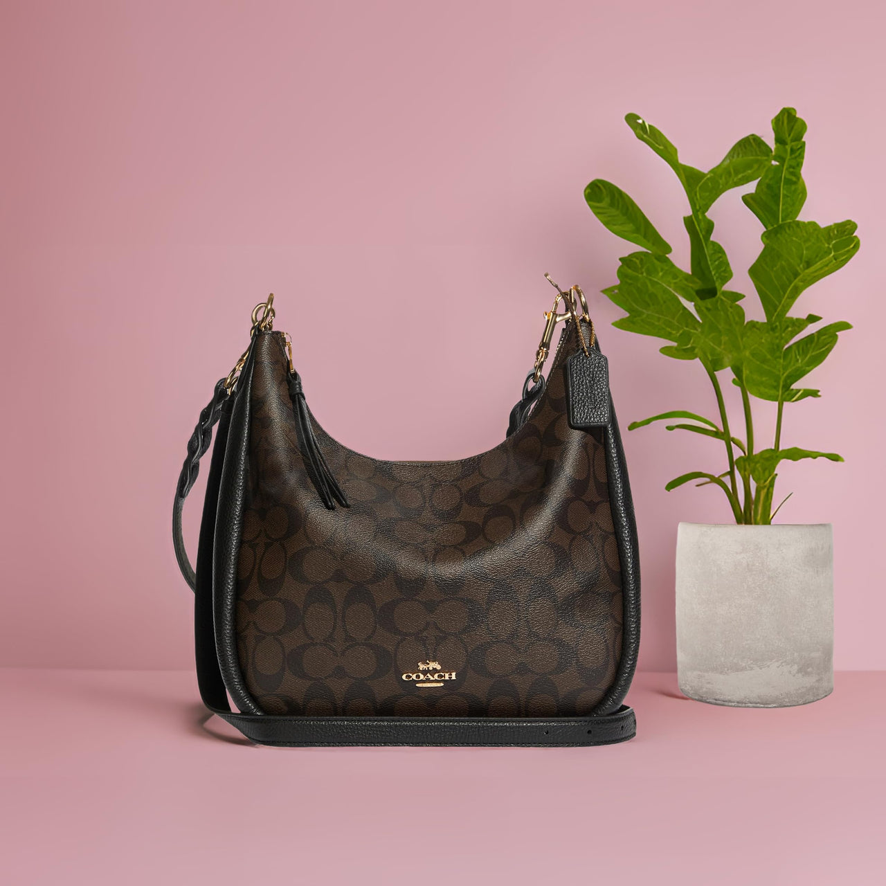 バッグ rare coach 10074 hobo black signature Buy COACH Jules Hobo Shoulder Bag, Black Online - DistaUSA