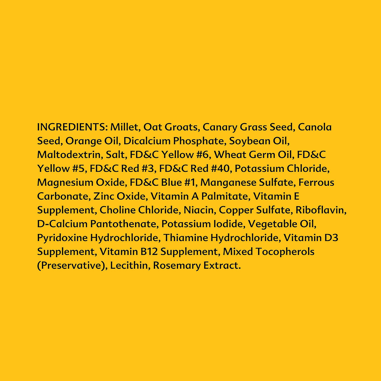 Wild Harvest Daily Blend Nutrition Diet for Parakeet, Canary and Finch 10 Pounds, Orange flavour