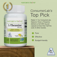 Thumbnail for Nature's Trove L-Theanine 200mg 120 Vegetarian Capsules