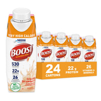 Thumbnail for Boost Very High Calorie Strawberry Nutritional Drink – 22g Protein, 530 Nutrient Rich Calories, 8 Fl Oz (Pack of 24)