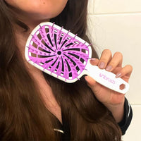 Thumbnail for FHI Heat UNbrush Plus — Curly Hair Brush for Gentle & Effective Detangling on Wet or Dry Fragile Hair Types — Detangler Brush w/ 84 UltraFlex Bristles, Ultra-light, Vented, Anti Static Hairbrush