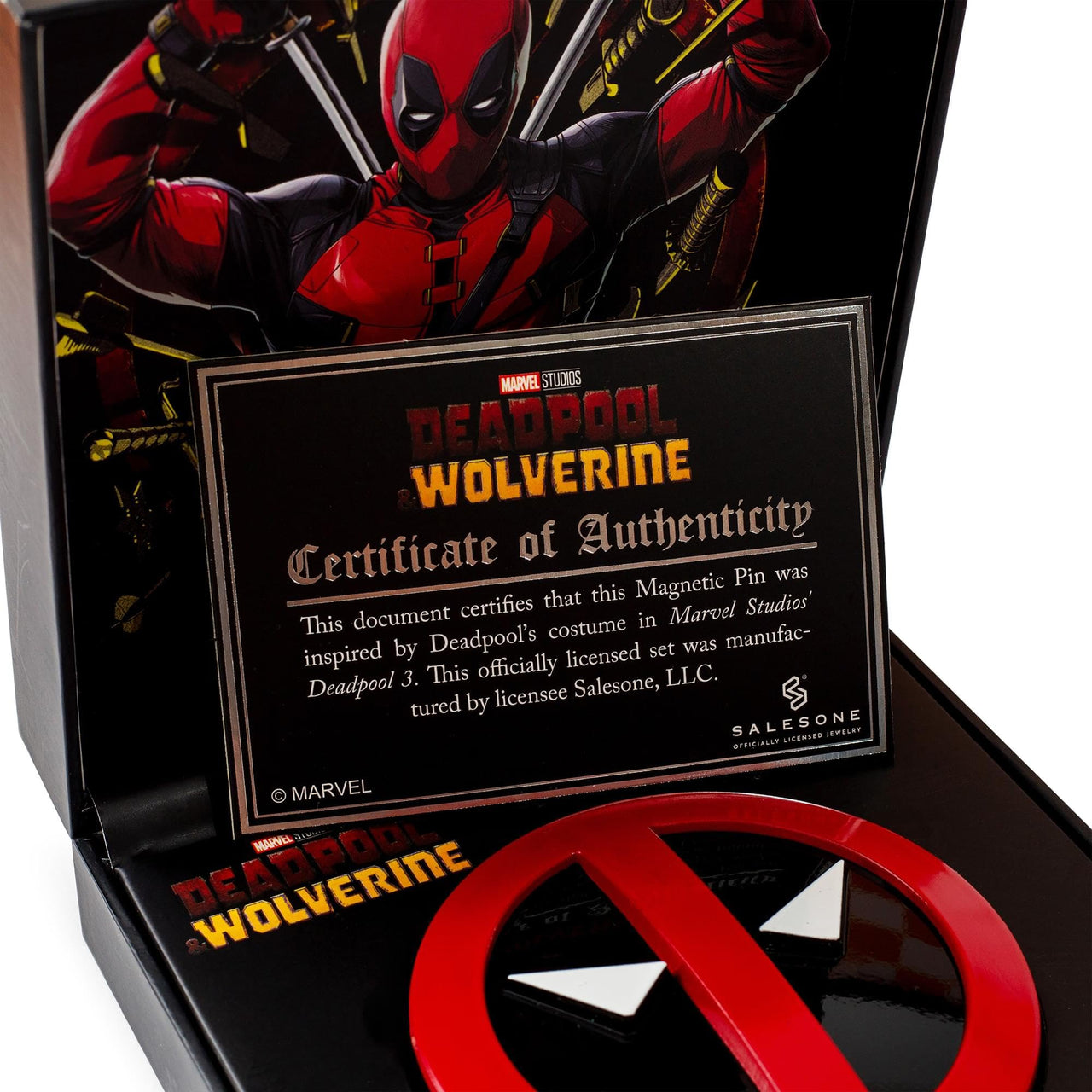 Marvel Studios Deadpool & Wolverine Belt Icon Magnetic Enamel Pin | Limited Edition SDCC 2024 Exclusive