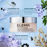 Thumbnail for ELEMIS Pro-Collagen Cleansing Balm Waterproof Makeup Remover 100g, Dissolves Makeup, Melts From Balm to Milky Lather, Hydrating Facial Cleanser