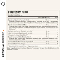 Thumbnail for Codeage Organic Turmeric Supplement - 95% Curcumin Extract Pills - Liposomal Fermented Botanical Blend Black Pepper, Ashwagandha, Ginger, Stephania, Boswelia, Cumin, Digestive Bitters - 90 Capsules